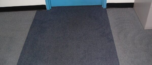 Clean commercial carpet after professional cleaning
